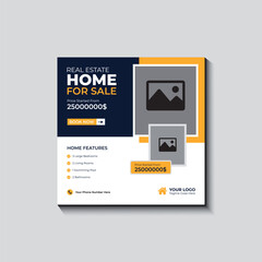 Real estate social media post design template