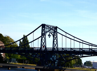 Historical Kaiser Wilhelm Bridge in Wilhelmshaven, Lower Saxony