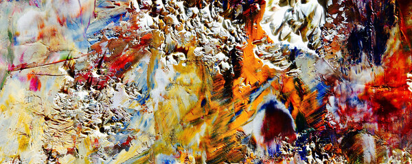 Abstract art background . Hand painting artwork on canvas 