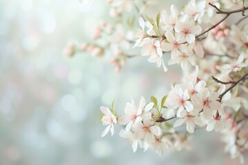A close up of a tree with white flowers