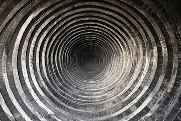 Naklejka premium Radiating concentric circles, representing the ripple effect of success