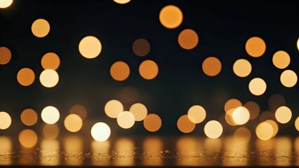 glowing lights on a black background