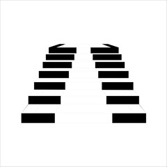 Stair icon logo design icon vector illustration template