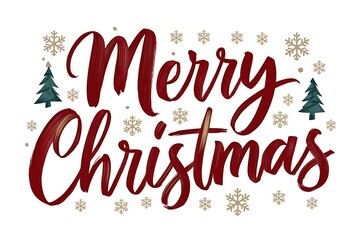 merry christmas lettering