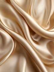 45渦巻き模様の生地のシルク　柔らかいサテンの波の織物 Gererated AI