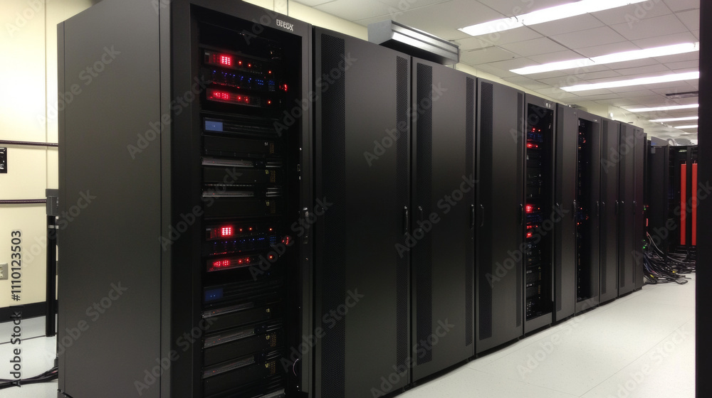 Poster data server rack for storage center vector icon. cloud technology network and computer hardware equi