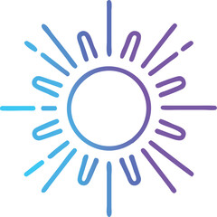 sun icon vector illustration
