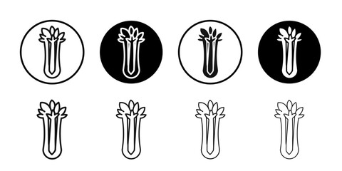 Celery icon Symbol mark in filled style