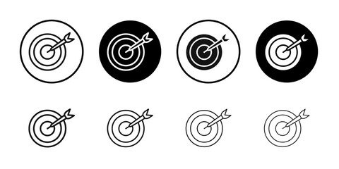 darts icon Symbol mark in filled style