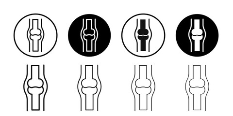 human bone icon Symbol mark in filled style