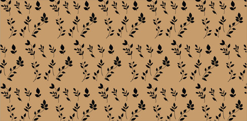Cute floral pattern in the small leaves. Seamless vector texture. Elegant template for fashion prints