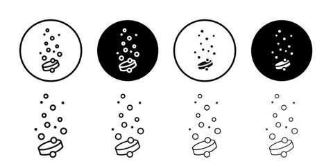 soluble tablet icon Symbol mark in filled style