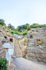 秋の吉見百穴　埼玉県吉見町　Autumn Yoshimi Hyakuana. Saitama Pref, Yoshimi Twon.