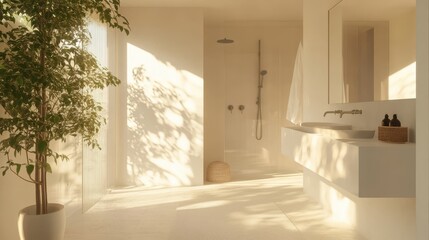Serene Modern Bathroom with Natural Light