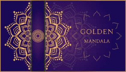 Majestic Golden Mandala Art