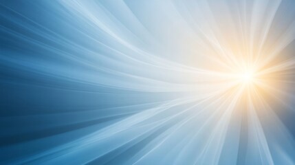 A large cloud of blue sky with a bright sun shining through it