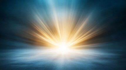 A large cloud of blue sky with a bright sun shining through it