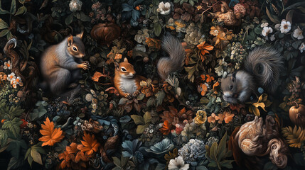 a lot of black and white fish