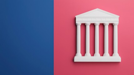 Fototapeta premium law restriction concept. A government portal displaying resources to help citizens understand governance-related legal restrictions