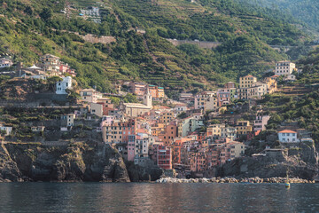 coast town of Riomaggiore in Cinque Terre