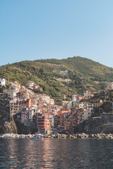 coast town of Riomaggiore in Cinque Terre