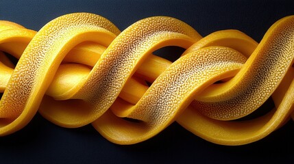 Obraz premium Twisted abstract yellow texture with organic patterns and bold design elements