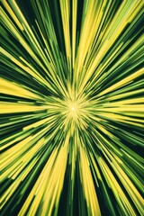 Obraz premium Green and Yellow Starburst