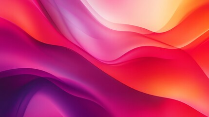 Obraz premium Bright abstract gradient with vivid reds and purples blending smoothly, bold and modern