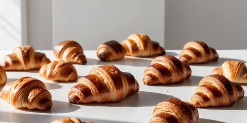 Flaky French Croissants Pastry Lover's Dream.