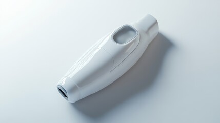 A white object with a small opening on top