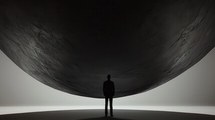 Innovative art installation challenges perception modern gallery visual art minimalist environment unique perspective