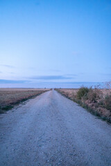 View of the stage of the Camino de Santiago from Hornillos del Camino.