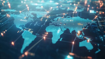 Abstract Global Supply Chain Rendering with Digital Network Elements
