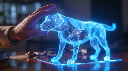 A hologram pet that can provide company without requiring actual maintenance