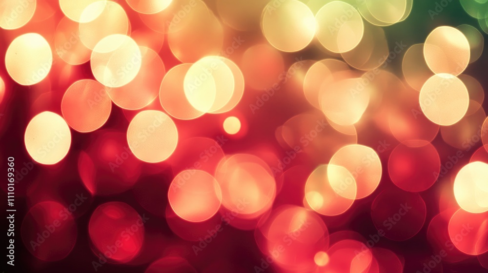 Aufkleber Vintage bokeh light background in a restaurant setting creating a warm atmospheric mood with soft blurred colors for elegant designs.