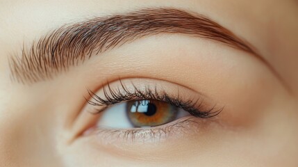 Obraz premium A woman with brown hair and brown eyes