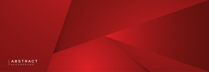 Abstract Red Geometric Background