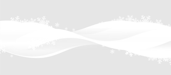 Abstract Winter Background with Snowflakes
