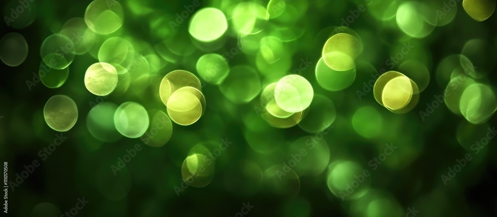 Poster green bokeh texture with shimmering lights ideal for christmas and festive background designs