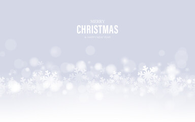 Elegant Christmas Background with Snowflakes