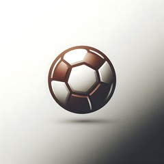 Obraz premium A stylized soccer ball illustration.