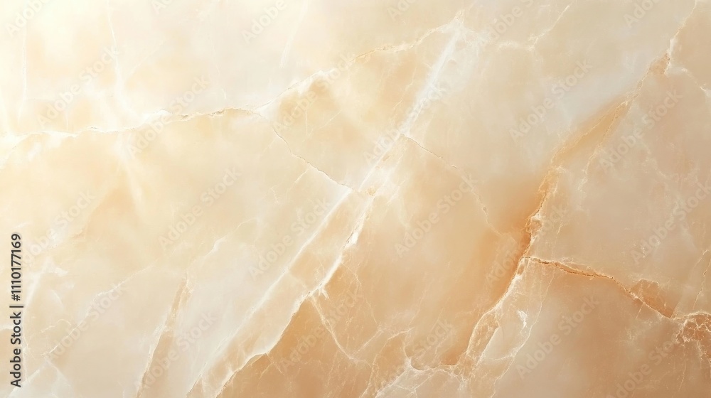 Poster elegant beige polished marble texture with soft veins ideal for interior design and backgrounds in l