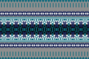 Ethnic pattern seamless, Geometric design ,Aztec embroidery border seamless patterns.ethnic design,  pattern art wallpaper Background, Design for fabric, curtain, carpet ,geometry seamless pattern