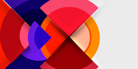 Obraz premium Techno circles and semi circles. Vector Illustration For Wallpaper, Banner, Background, Card, Book Illustration, landing page