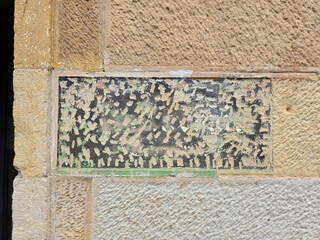 Colonial stone wall Hobart Tasmania