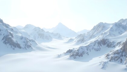 Obraz premium snow covered mountains in winter