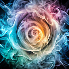 Obraz premium Smoke swirl texture background beautiful colors