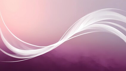 Obraz premium Elegant Gradient Background with Delicate White Swirl and Negative Space