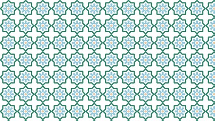 Blue flower pattern background 