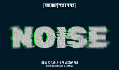noise editable text effect
